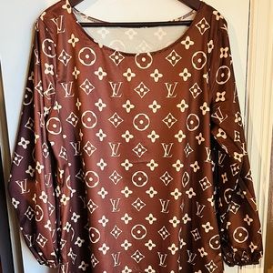 NEW Chocolate (Brown) colored  Mini dress, size XXL/ 2X